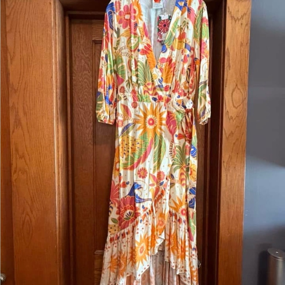 FARM Rio Multicolor Floral High Low Dress - Picture 4 of 4